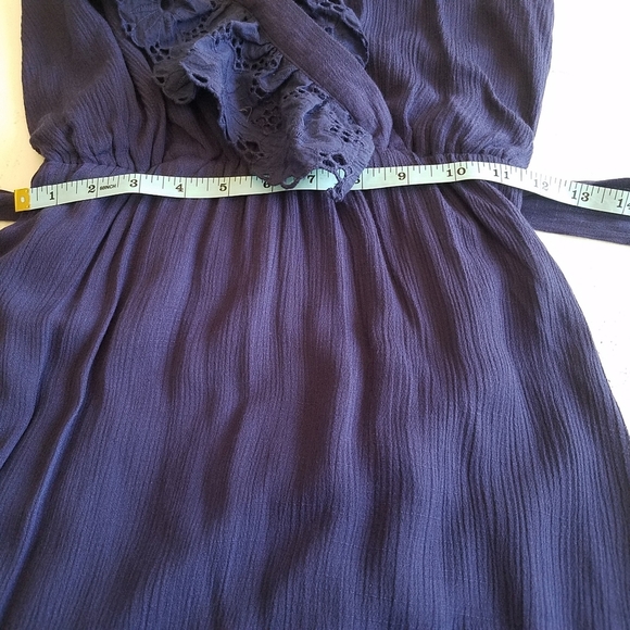 She+Sky Summer Sun Dress Lace Ruffles Purple - Picture 8 of 10